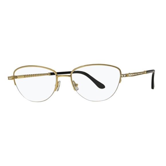 Caviar 2370 Eyeglasses 21 Gold 54mm Semi Cat Eye